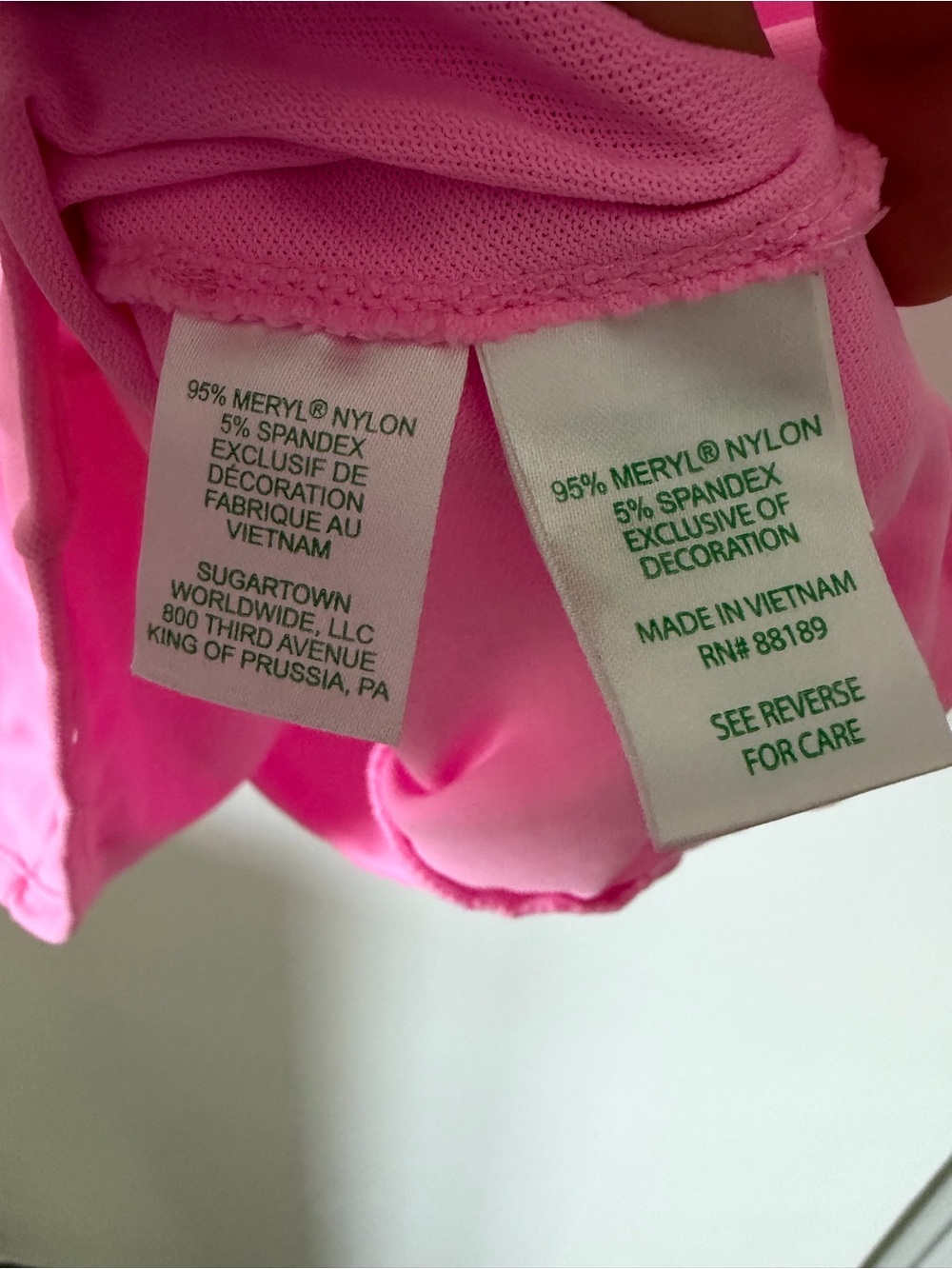 Lilly Pulitzer Luxletic Pink Ruffle Sleeveless Golf Polo Top | Size L - Picture 4 of 5
